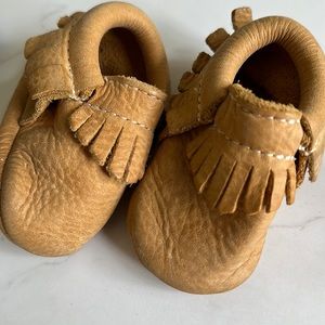 Freshly picked moccasins tan